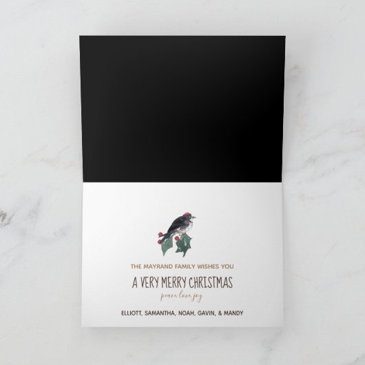 Vrede in het Natuur kerstWenskaart Feestdagen Kaart (Binnen)