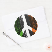 vrede in Ierland Ronde Sticker (Envelop)