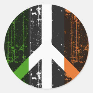 vrede in Ierland Ronde Sticker