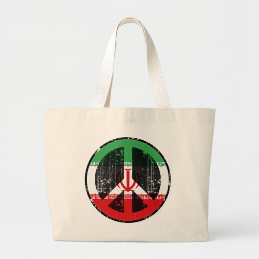 Vrede in Iran Grote Tote Bag (Voorkant)