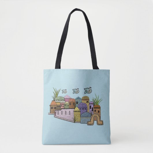 Vrede in Jeruzalem Tote Bag (Voorkant)