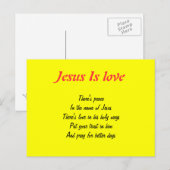 Vrede in Jezus briefkaarten (Voorkant / Achterkant)