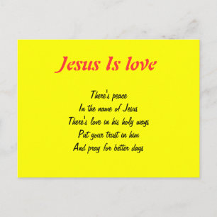 Vrede in Jezus briefkaarten