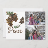 Vrede in Kerstmis van de Natuur Vakantie 2 de Feestdagenkaart (Voorkant)