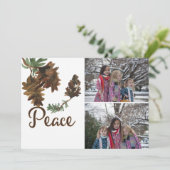 Vrede in Kerstmis van de Natuur Vakantie 2 de Feestdagenkaart (Staand voorkant)