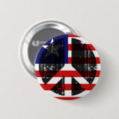 vrede in Liberia Ronde Button 5,7 Cm (Voorkant /achterkant)