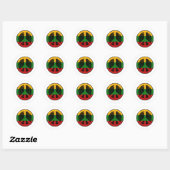 Vrede in Litouwen Ronde Sticker (Vel)