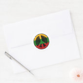 Vrede in Litouwen Ronde Sticker (Envelop)