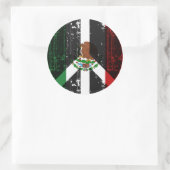 Vrede in Mexico Ronde Sticker (Tas)