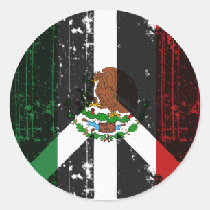 Vrede in Mexico Ronde Sticker