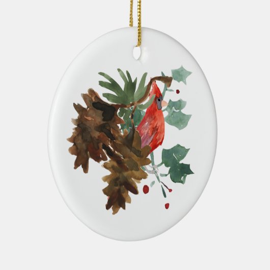 Vrede in Natuur Kerst Gepersonaliseerd Ornament (Rechts)