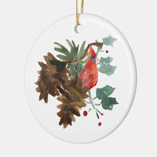 Vrede in Natuur Kerst Gepersonaliseerd Ornament (Links)