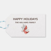 Vrede in Natuur kerstvakantie cadeau label Cadeaulabel (Achterkant Horizontaal)