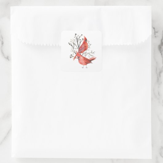 Vrede in Natuur kerstvakantie Sticker (Tas)