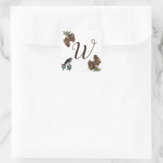 Vrede in Natuur Monogram Sticker (Tas)