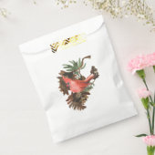 Vrede in Natuur Rode kardinaal voor pleisters Bedankzakje (Gezegeld)