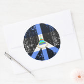 vrede in nicaragua ronde sticker (Envelop)