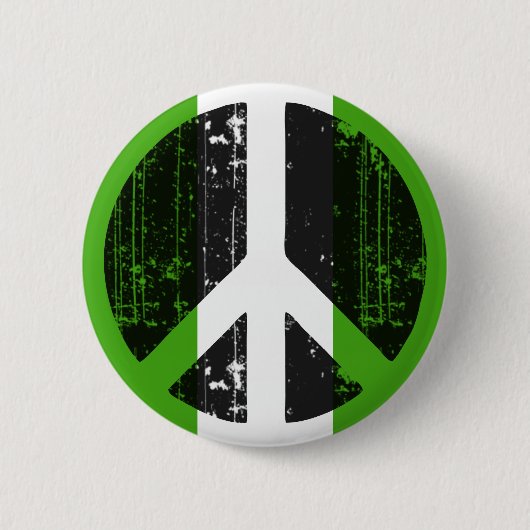 Vrede in Nigeria Ronde Button 5,7 Cm (Voorkant)