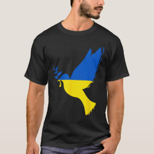 Vrede in Oekraïense Duif. Sta achter Oekraïne. Ste T-shirt