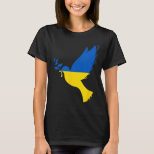 Vrede in Oekraïense Duif. Sta met Oekraïne. Steun T-shirt