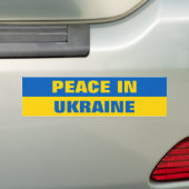 VREDE IN OEKRAÏNE BUMPERSTICKER (Op auto)