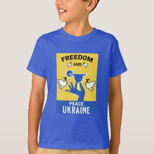 vrede in oekraïne - liefde en steun t-shirt