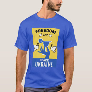 vrede in oekraïne - liefde en steun t-shirt