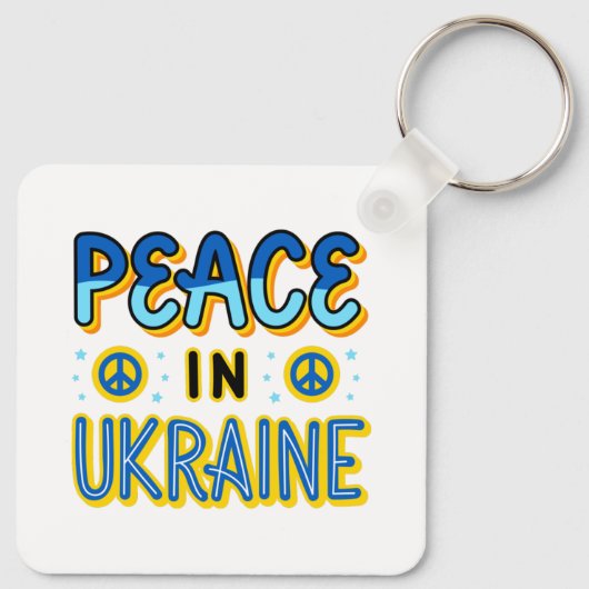 Vrede in Oekraïne Sleutelhanger (Achterkant)