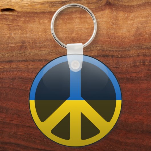 Vrede in Oekraïne Sleutelhanger (Voorkant)