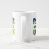 Vrede in Oekraïne Specialty Jumbo Mok (Achterkant)