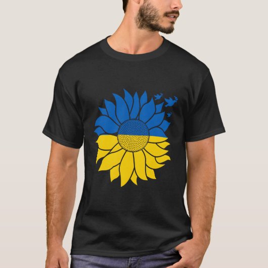 Vrede in Oekraïne voor Oekraïense vlag T-shirt (Voorkant)