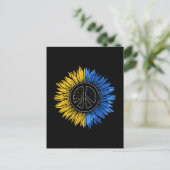 Vrede in Oekraïne Zonnebloem! Briefkaart (Staand voorkant)
