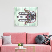 Vrede in onze handen canvas afdruk (Insitu (Woonkamer))