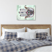 Vrede in onze handen canvas afdruk (Insitu (Slaapkamer))