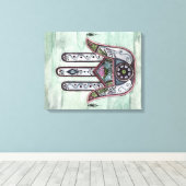 Vrede in onze handen canvas afdruk (Insitu (Houten vloer))