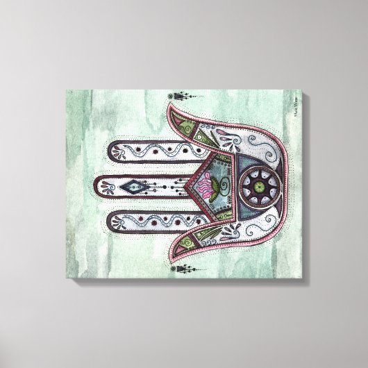 Vrede in onze handen canvas afdruk (Voorkant)