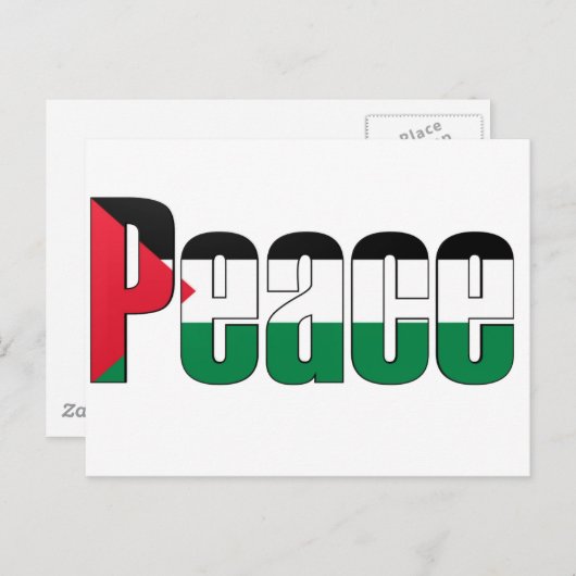 Vrede in Palestina Briefkaart (Voorkant / Achterkant)