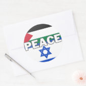 Vrede in Palestina Israël Ronde Sticker (Envelop)