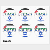 Vrede in Palestina Israël Ronde Sticker (Vel)