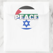 Vrede in Palestina Israël Ronde Sticker (Tas)