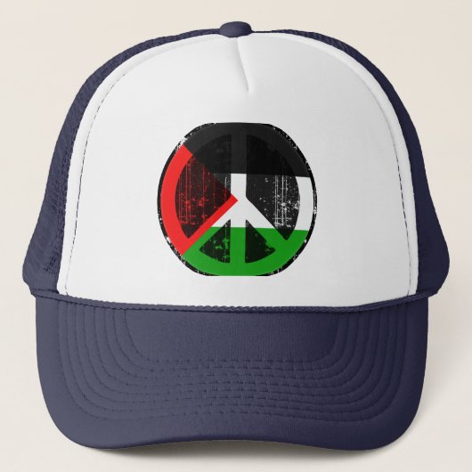 Vrede in Palestina Trucker Pet (Voorkant)