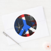 Vrede in Puerto Rico Ronde Sticker (Envelop)