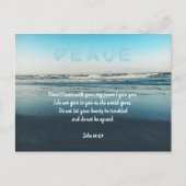 Vrede in tijden van problemen met Christelijke scr Aankondigingskaart (Voorkant)