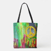 Vrede in Times Square Canvas tas (Achterkant)