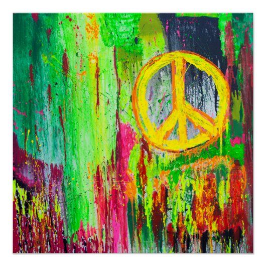 Vrede in Times Square Perfect Poster (Voorkant)