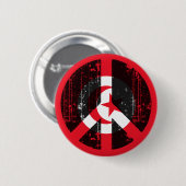 Vrede in Tunesië Ronde Button 5,7 Cm (Voorkant /achterkant)