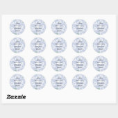 Vrede in Uw Aanwezigheid Jezus Ronde Sticker (Vel)