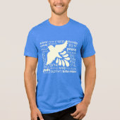 VREDE in veel talen shirten en jassen Tri-Blend Shirt (Voorkant)