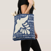 VREDE in veel talenzakken Tote Bag (Dichtbij)