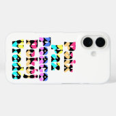 Vrede in vele talen, heldere harten Case-Mate iPhone case (Achterkant (horizontaal))